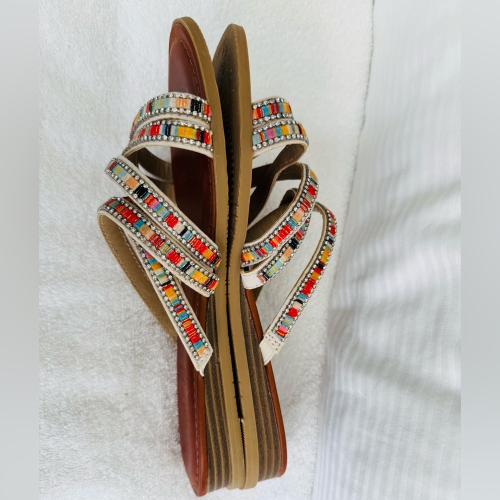 Jellypop Women's Glisten Boho Sandal Size 8.5